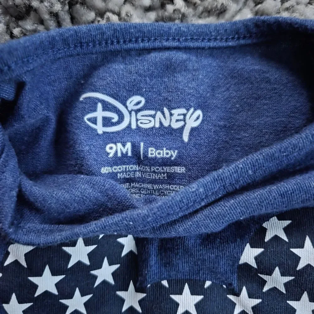 Disney Jumping Bean Mickey Mouse Baby Onesie And Shorts Bundle Size 9 Months